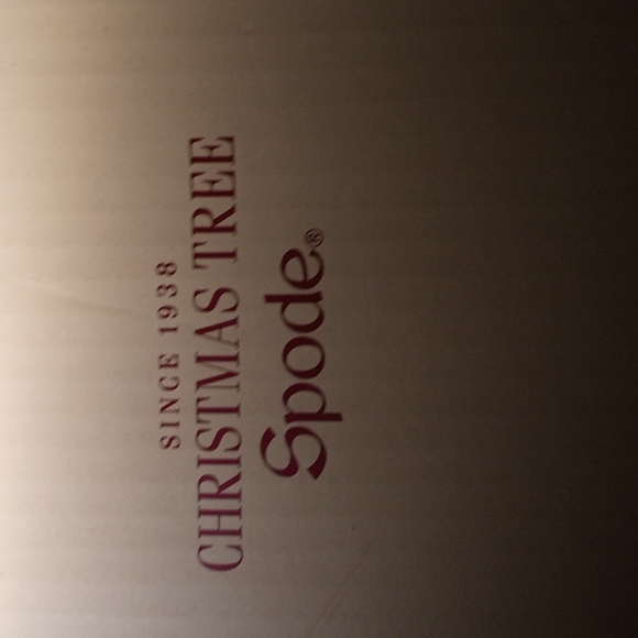 Set Christmas Spode Tree Mug & Puppy in Boot Ornament NIB - Picture 4 of 7